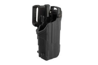 Blackhawk T-Series L3 Duty LB Holster Fits SIG Sauer P320 Right Hand in Black features Polymer material